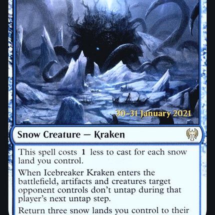 Icebreaker Kraken [Kaldheim Promos] Prerelease Foil