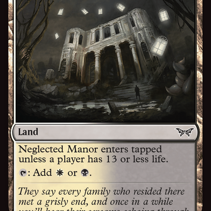 Neglected Manor [Duskmourn: House of Horror] Foil
