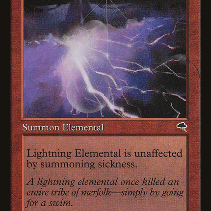Lightning Elemental (186) [Tempest]