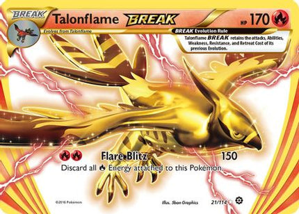Talonflame BREAK - 21/114 [XY - Steam Siege] Holofoil