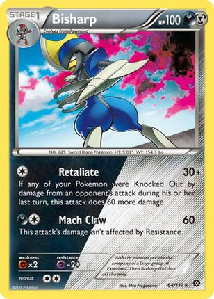 Bisharp - 64/114 [XY - Steam Siege] Reverse Holofoil