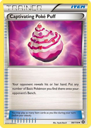 Captivating Poke Puff - 99/114 [XY - Steam Siege] Reverse Holofoil