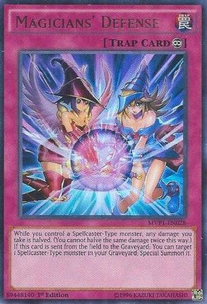 Magicians' Defense (Ultra Rare) [MVP1-EN028] 1st Edition