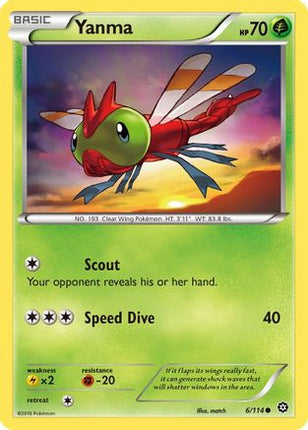 Yanma - 6/114 [XY - Steam Siege] Reverse Holofoil