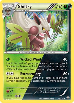 Shiftry - 11/114 [XY - Steam Siege] Reverse Holofoil