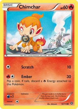 Chimchar - 18/114 [XY - Steam Siege] Reverse Holofoil