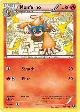 Monferno - 19/114 [XY - Steam Siege]