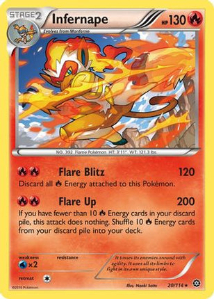 Infernape - 20/114 [XY - Steam Siege] Reverse Holofoil