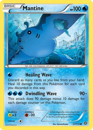 Mantine - 27/114 [XY - Steam Siege] Reverse Holofoil