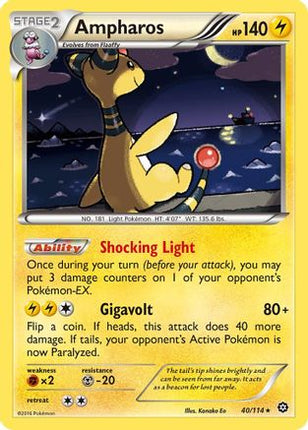 Ampharos - 40/114 [XY - Steam Siege] Holofoil