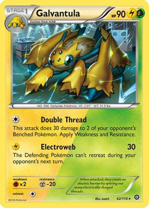 Galvantula - 42/114 [XY - Steam Siege] Reverse Holofoil
