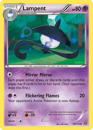 Lampent - 49/114 [XY - Steam Siege] Reverse Holofoil