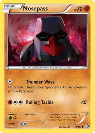 Nosepass - 54/114 [XY - Steam Siege] Reverse Holofoil