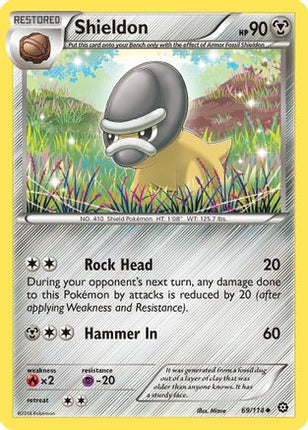 Shieldon - 69/114 [XY - Steam Siege] Reverse Holofoil