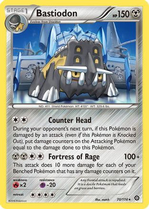 Bastiodon - 70/114 [XY - Steam Siege]