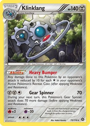 Klinklang - 73/114 [XY - Steam Siege] Reverse Holofoil