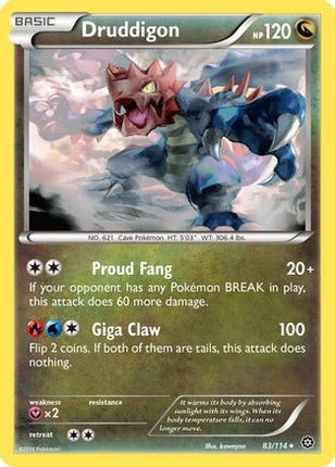 Druddigon - 83/114 [XY - Steam Siege] Reverse Holofoil