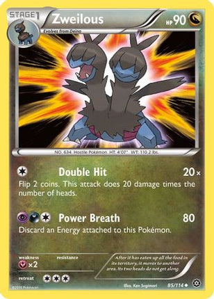 Zweilous - 85/114 [XY - Steam Siege] Reverse Holofoil