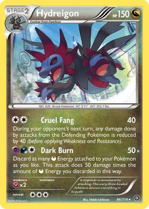 Hydreigon - 86/114 [XY - Steam Siege] Reverse Holofoil