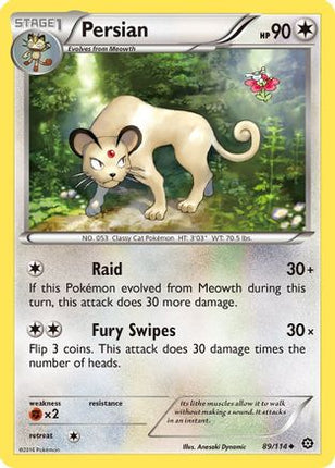 Persian - 89/114 [XY - Steam Siege] Reverse Holofoil