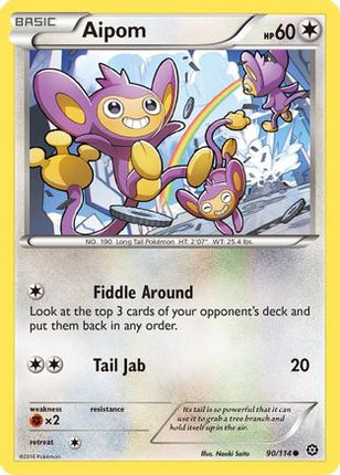 Aipom - 90/114 [XY - Steam Siege] Reverse Holofoil