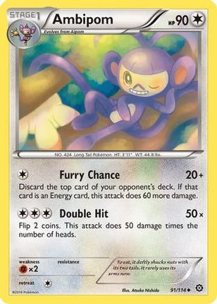Ambipom - 91/114 [XY - Steam Siege]