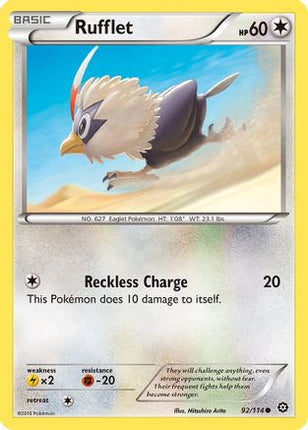 Rufflet - 92/114 [XY - Steam Siege] Reverse Holofoil