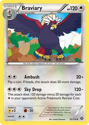 Braviary - 93/114 [XY - Steam Siege]