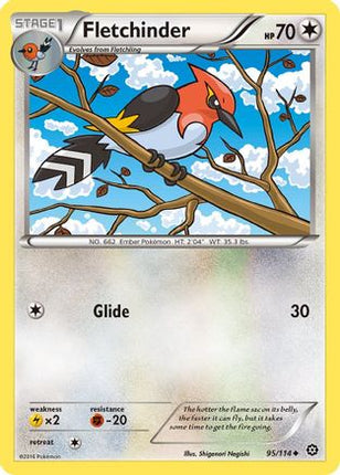 Fletchinder - 95/114 [XY - Steam Siege] Reverse Holofoil