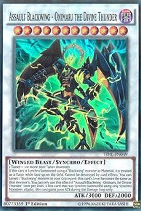 Assault Blackwing - Onimaru the Divine Thunder (Super Rare) [TDIL-EN049] Unlimited