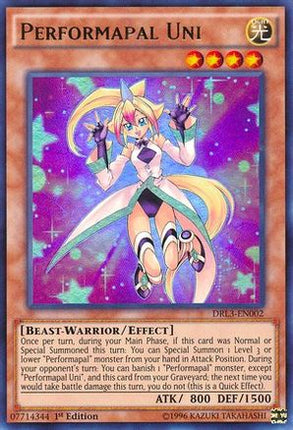 Performapal Uni (Ultra Rare) [DRL3-EN002] 1st Edition