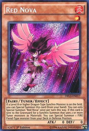 Red Nova (Secret Rare) [DRL3-EN017] 1st Edition