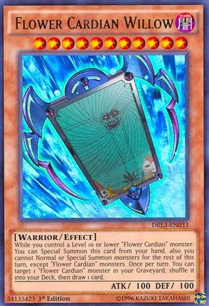 Flower Cardian Willow (Ultra Rare) [DRL3-EN033] 1st Edition