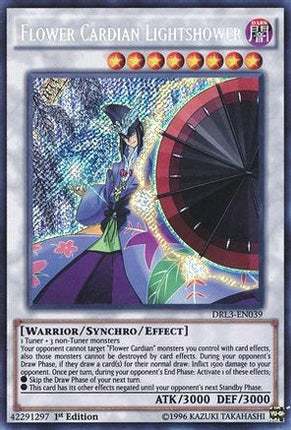 Flower Cardian Lightshower (Secret Rare) [DRL3-EN039] 1st Edition