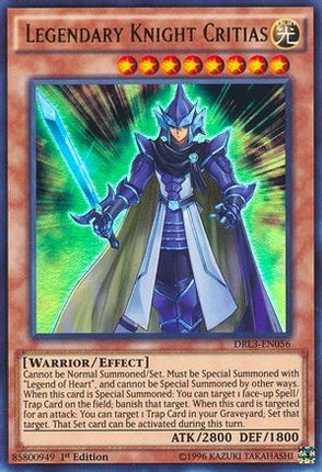 Legendary Knight Critias (Ultra Rare) [DRL3-EN056] 1st Edition