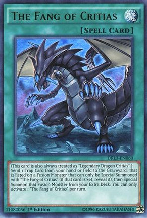 The Fang of Critias (Ultra Rare) [DRL3-EN060] 1st Edition
