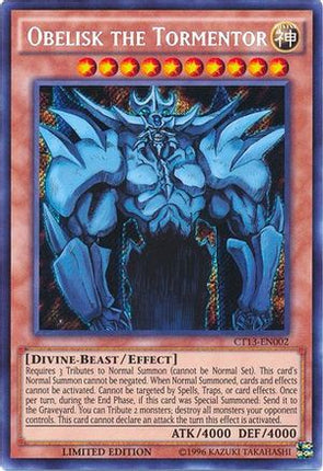 Obelisk the Tormentor [CT13-EN002] Secret Rare