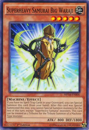 Superheavy Samurai Big Waraji (Common / Short Print) [MP16-EN006] Unlimited