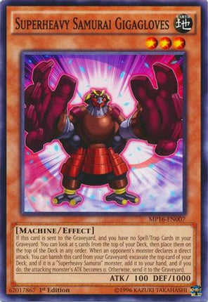 Superheavy Samurai Gigagloves (Common / Short Print) [MP16-EN007] Unlimited