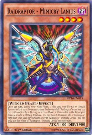 Raidraptor - Mimicry Lanius [MP16-EN015] Common