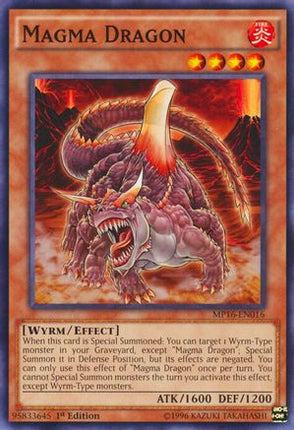 Magma Dragon (Common / Short Print) [MP16-EN016] 1st Edition