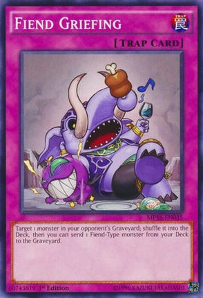 Fiend Griefing (Common / Short Print) [MP16-EN035] Unlimited