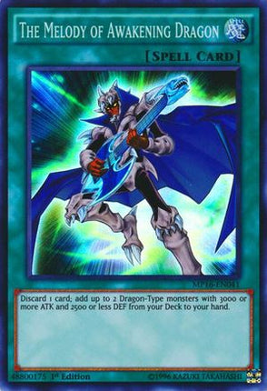 The Melody of Awakening Dragon (Super Rare) [MP16-EN041] 1st Edition