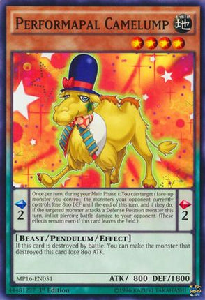 Performapal Camelump (Common / Short Print) [MP16-EN051] 1st Edition