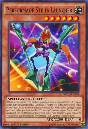 Performage Stilts Launcher (Common / Short Print) [MP16-EN063] 1st Edition