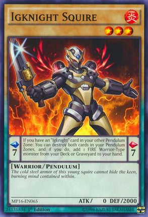 Igknight Squire (Common / Short Print) [MP16-EN065] 1st Edition