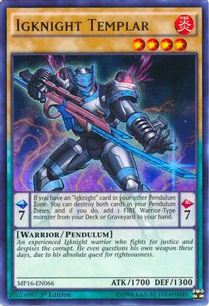 Igknight Templar (Ultra Rare) [MP16-EN066] Unlimited