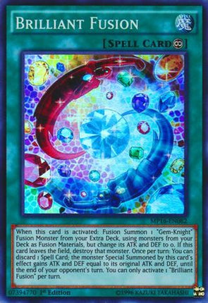 Brilliant Fusion (Super Rare) [MP16-EN082] Unlimited