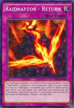 Raidraptor - Return (Common / Short Print) [MP16-EN089] Unlimited