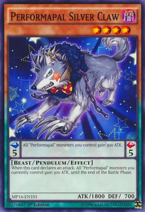 Performapal Silver Claw (Common / Short Print) [MP16-EN101] Unlimited